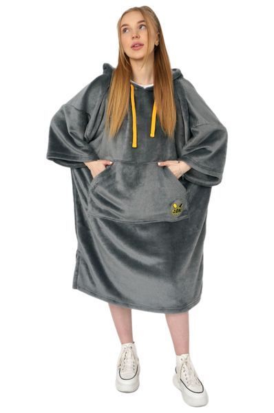 Пончо жіноче IZIONE, розмір L-XL, сірий pp027 фото